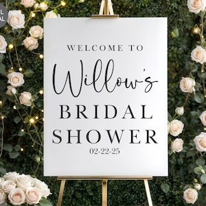 Bridal Shower Welcome Decal- Arched Sign Vinyl Decal-Personalized Bridal Shower Entrance-DIY- Sign Making- Bridal Shower Sign- Custom Name