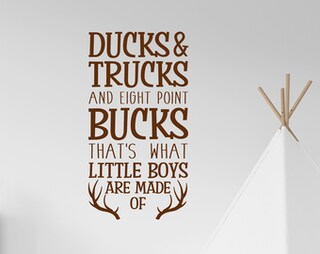 Cartello In Legno MRC Per Cameretta Bambino: That's What Little Boys Are Made Of, 11x18 Pollici, Made In USA