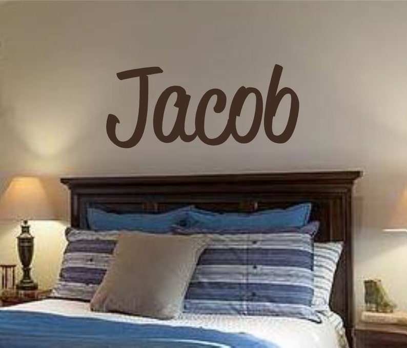 Boys Name Vinyl Wall Decal Nursery Decor Children Wall Art Etsy