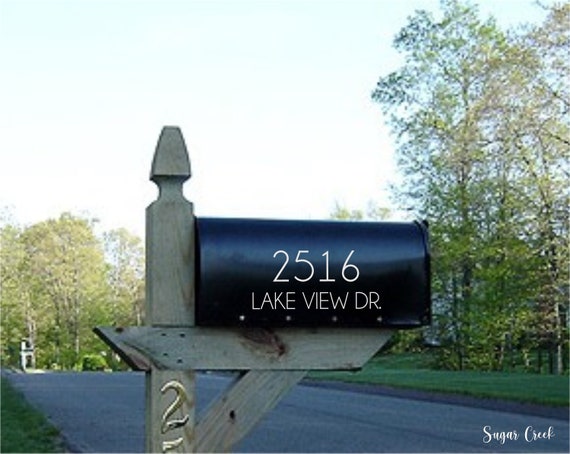 Mailbox Address-Vinyl Decal-Vinyl Numbers-Curb Appeal- Personalized Mailbox