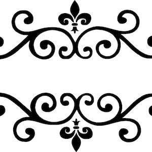 Vinyl Wall Decal Accent Scrolls 1 Vinyl Wall Decal Art Wall Decor Bild 2