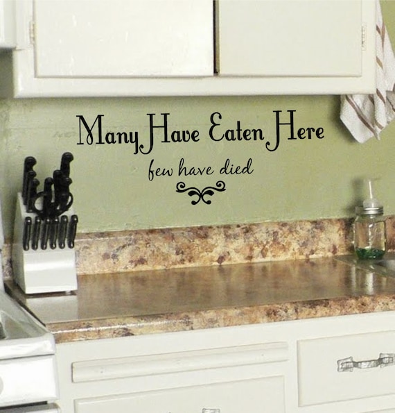 Kitchen Wall Sayings Vinyl Lettering Elyn Norene