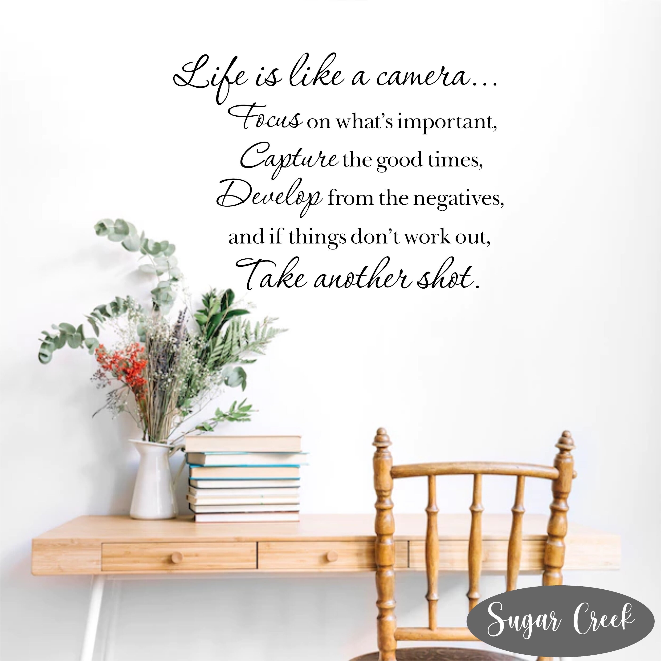 Life is Like a Camera Focus on What's Important Capture the Good Times ...