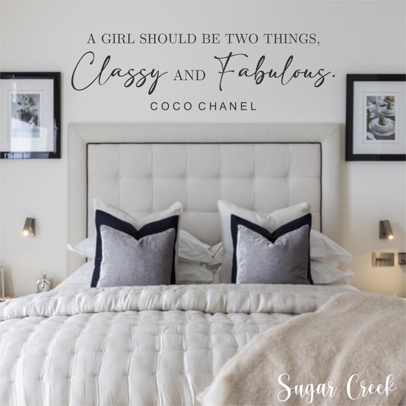 Smile Art Design A Girl Should Be Two Things Classy and Fabulous Quote  Canvas Print Motivational Inspirational Home Decor Artwork Bedroom Living  Room Ready to Hang Made in the USA - 36x24 