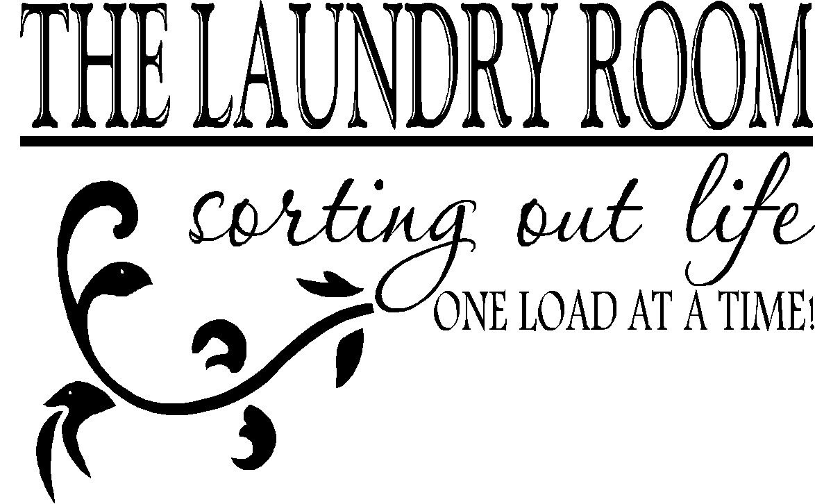 The Laundry Room Vinyl Wall Decal Decor Lettering Art Laundry Etsy