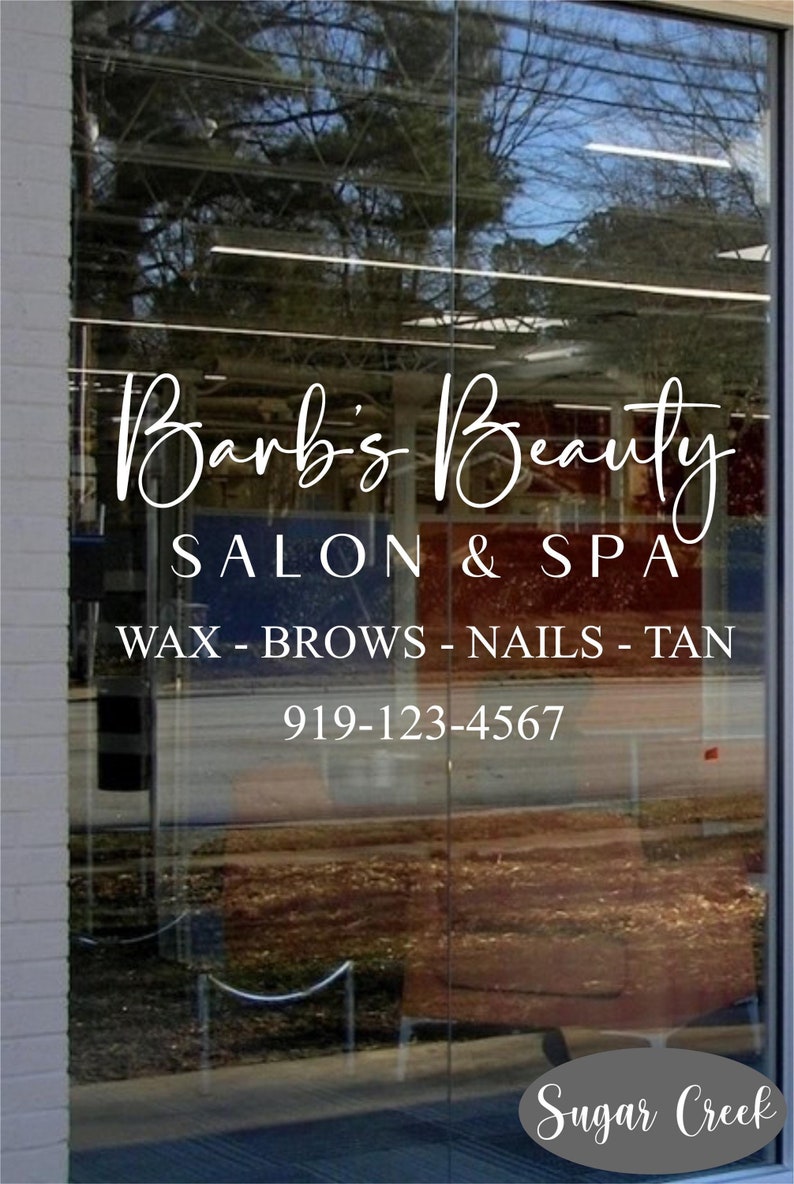 Business Name Vinyl Decalpersonalized Vinyl Stickersingle Color Store