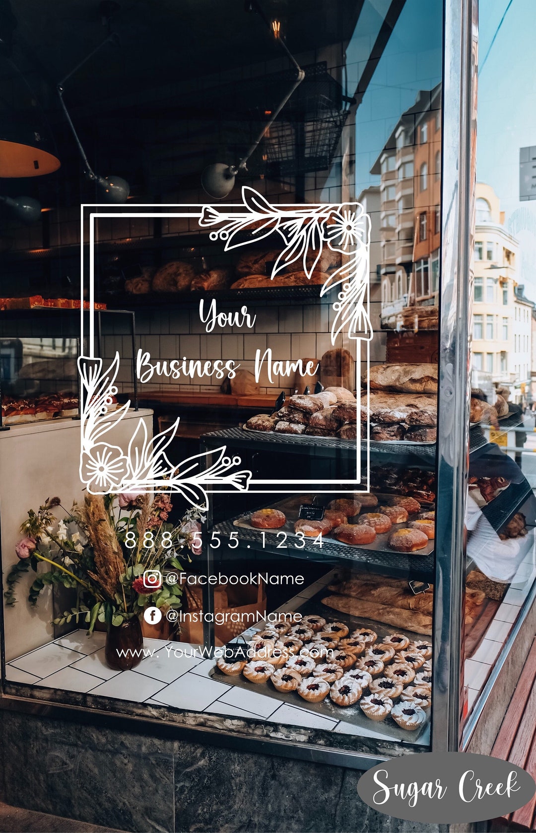 Business Window Decal Customizable 12 Business Window Decal Business