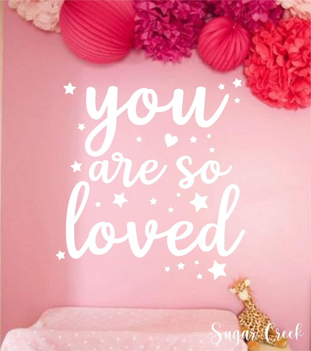 You Are so Loved Vinyl Wall Decalquotes Decalsbedroom Décor Words for