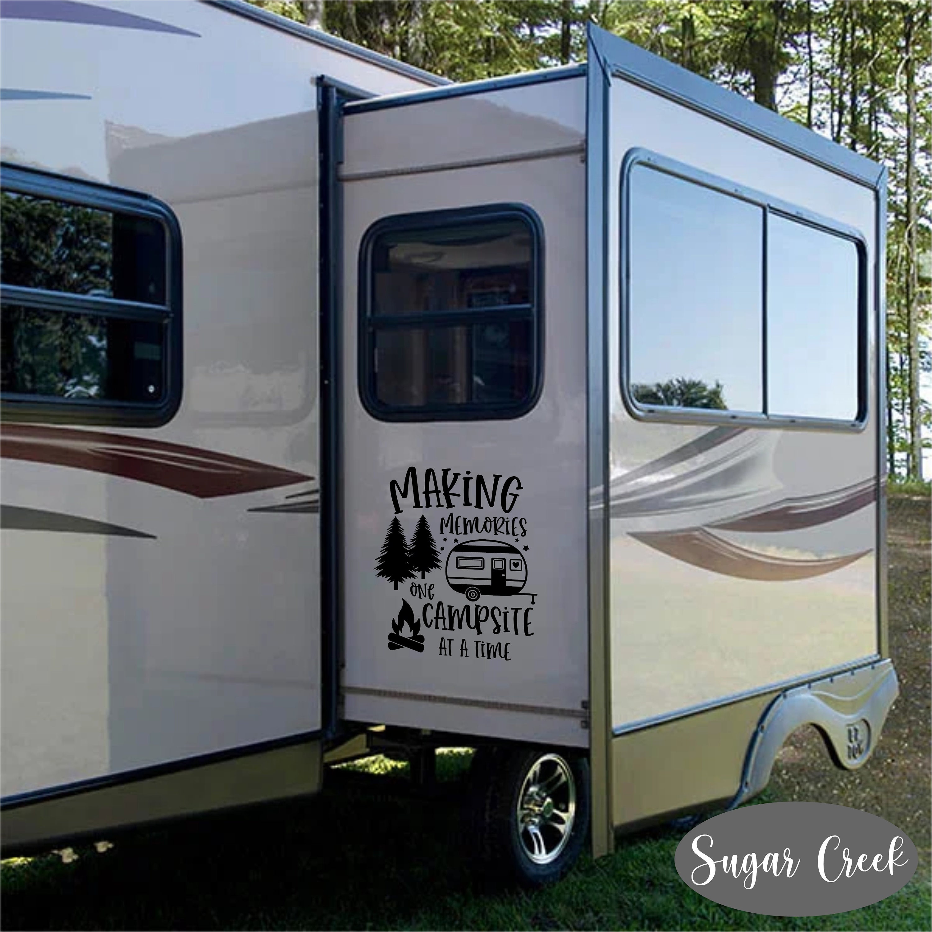 Camper Decal- Making Memories One Campsite at A Time- RV Decor- RV ...