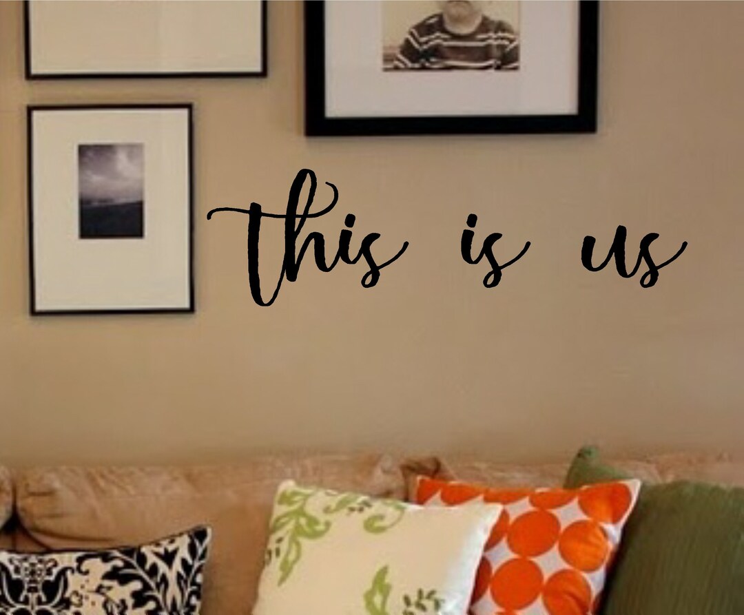 This is Us-vinyl Wall Decal-vinyl Wall Decal -lettering Decor- Family ...