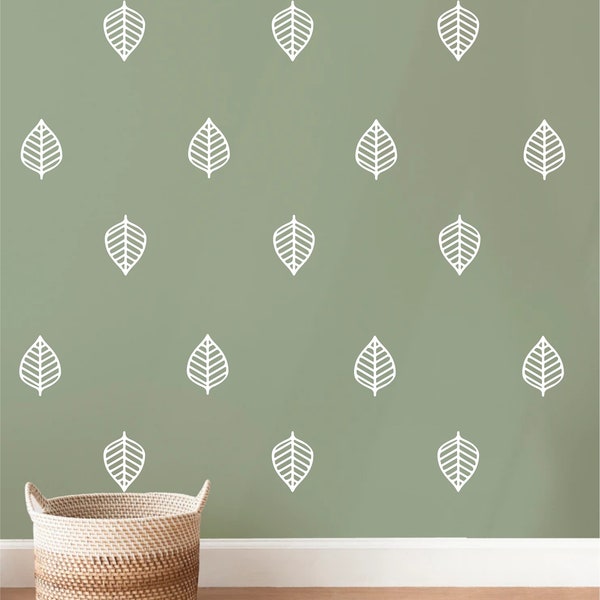 Leaf Wall Decal Etsy