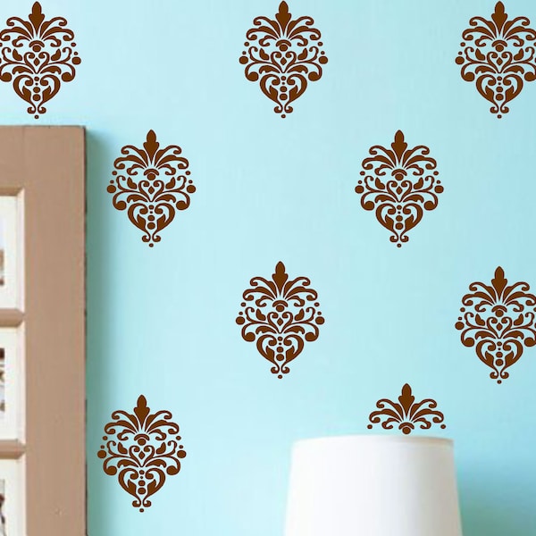Damask Wall Art Etsy