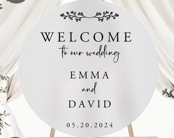 Welcome To Our Wedding Decal #2 Rustic Wedding Decal Personalized Wedding Wedding Decor Vinyl Decal Barn Wedding DIY Welcome to Our Wedding