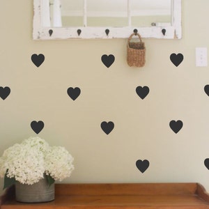 Hearts Vinyl Wall Decal- Hearts -Designer Decor-Home Decor-Bedroom Decor- Wall Decor- Wallpaper Design