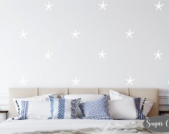 Starfish-Wall Decals- Nautical- Beach- Mermaid- Bedroom- Bathroom- Nursery- DIY-