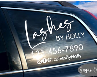 Window Decal-Car Business Decal-Car Decal-Business Advertising-Business Marketing-Small Business- Custom Decal-Truck Decal-Business Decals