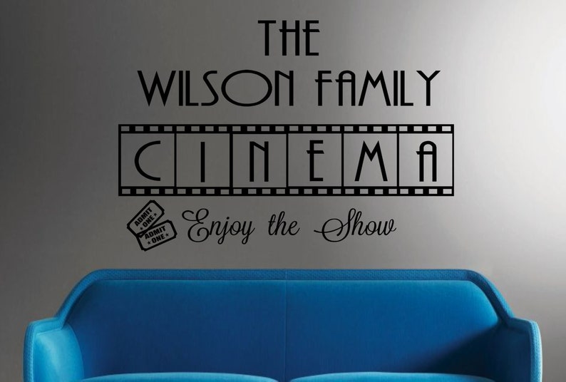 Family Cinemavinyl Wall Decal Personalized Wall Quotes Movie Etsy