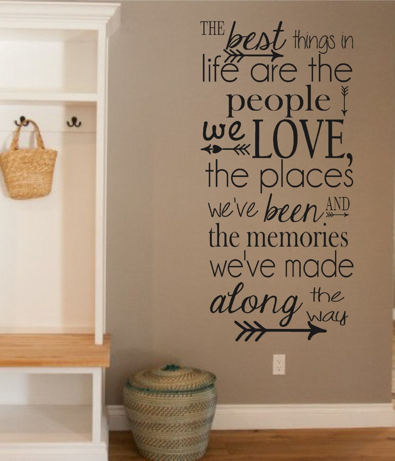 Vinyl Wall Decalthe Best Things in Life People Love Etsy Canada