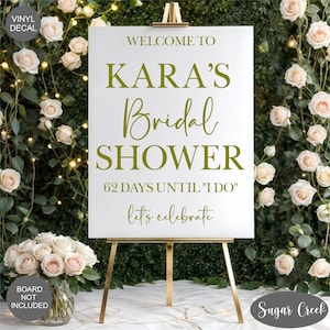 Bridal Shower Welcome Decal- Arched Sign Vinyl Decal-Personalized Bridal Shower Entrance-DIY- Sign Making- Bridal Shower Sign- Custom Name