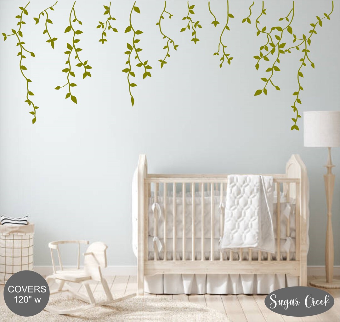 Hanging Vines Vinyl Decal Bedroom Décor Nursery Décor Modern Décor