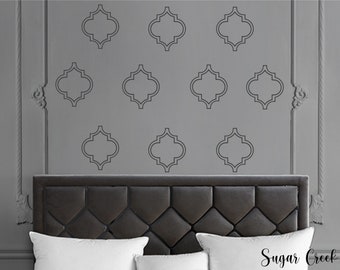 Moroccan Vinyl Wall Decals- Modern Wall Decor-Bedroom Decor-Living Room Decor-Home Decor-DIY