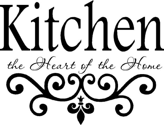 Download Kitchen Vinyl Wall Decal Kitchen the Heart of the Home | Etsy
