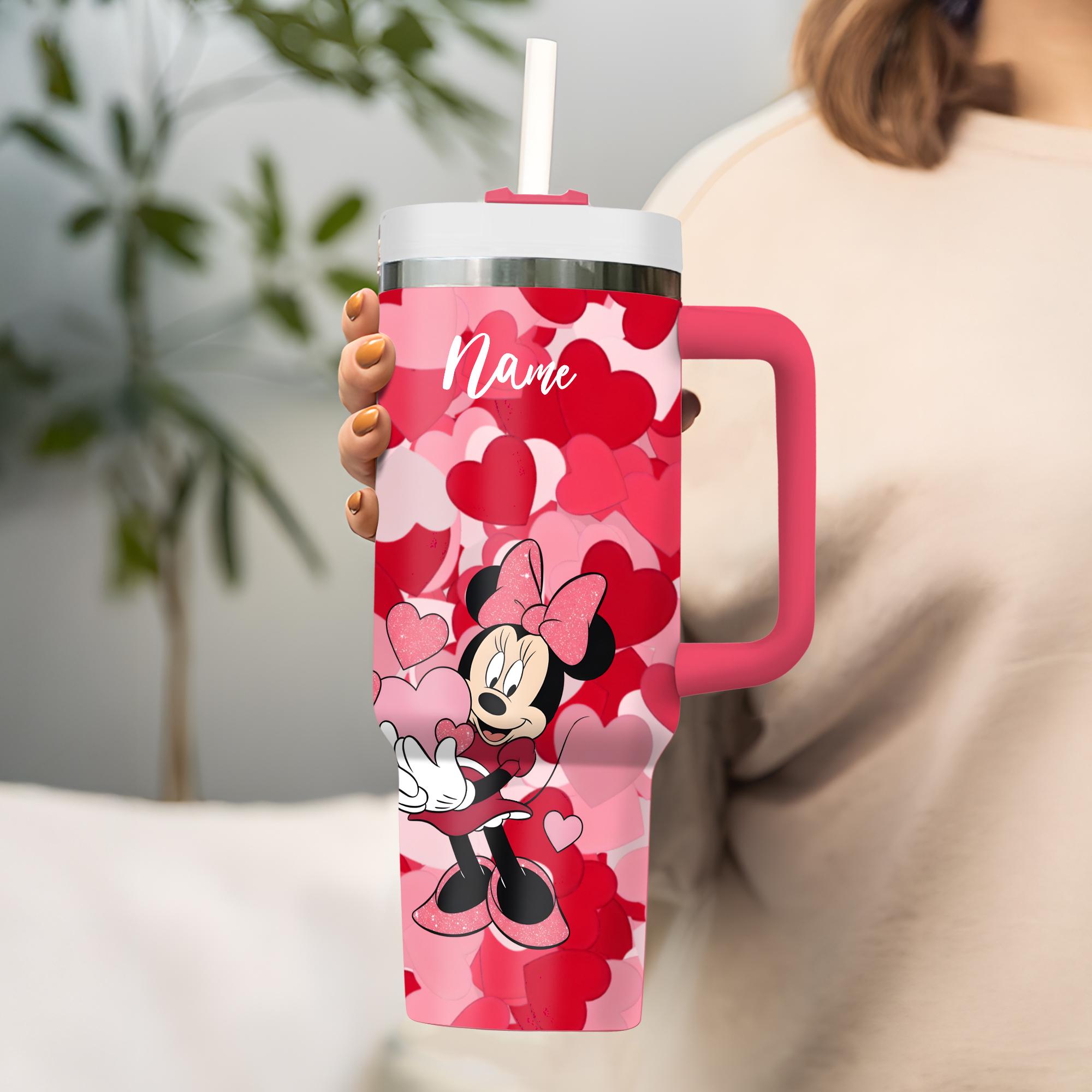 Discover Personalized Disney Minnie Cup 40oz, Custom Tumbler with Name, Gift for Him or Her