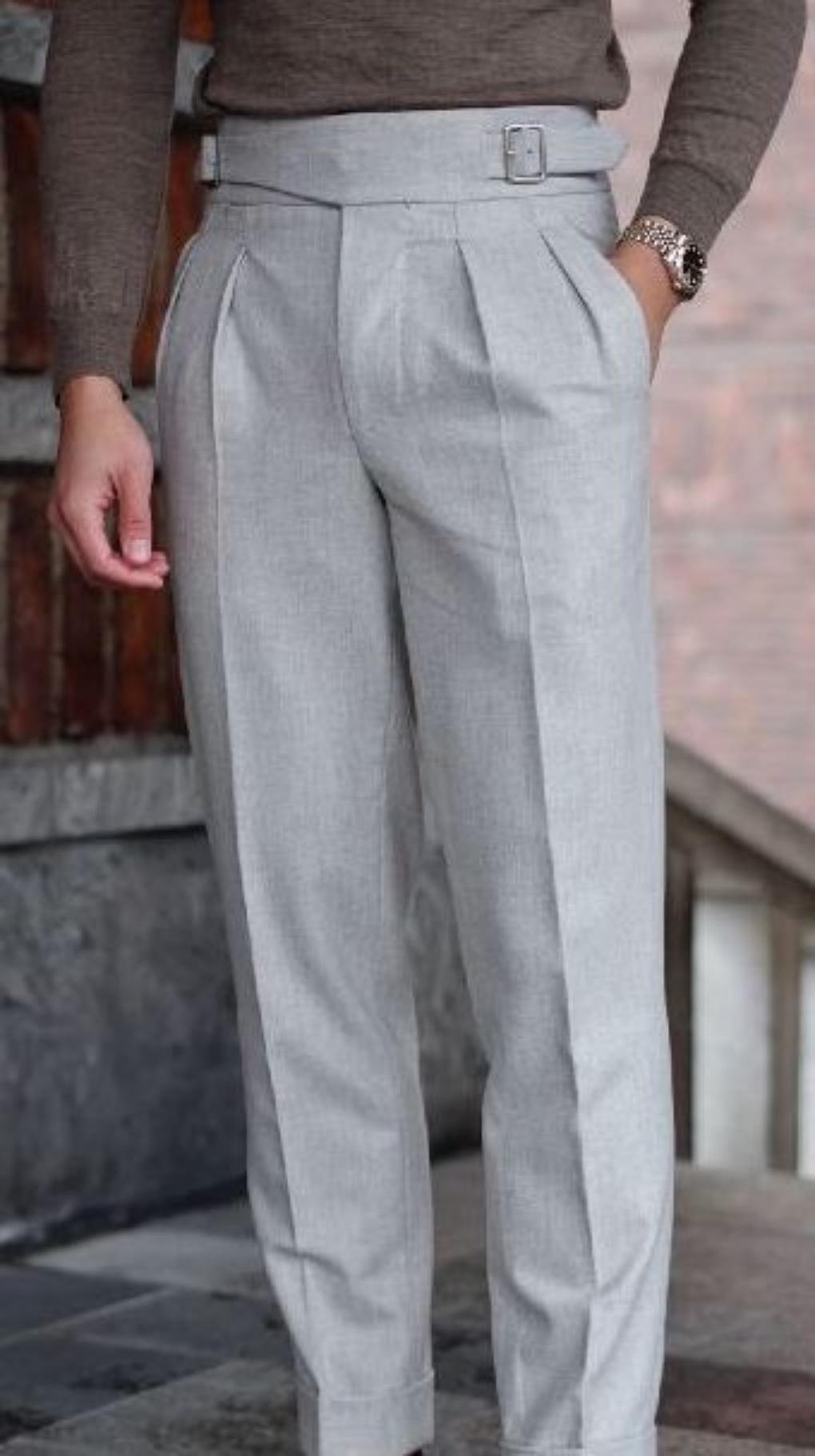 Gurkha Pants Men Gray - Etsy