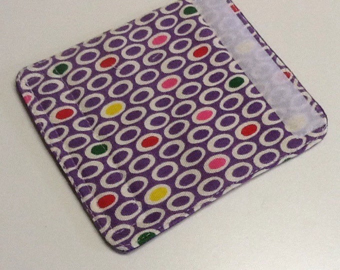 Purple And Multi-Colored Ovals Luggage Handle Wrap