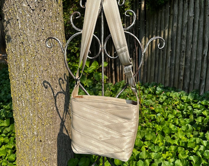 Tan Crossbody Sling Seat Belt Bag