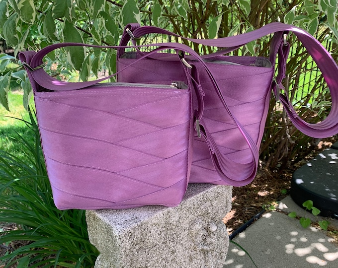 Lilac Crossbody Sling Seat Belt Bag
