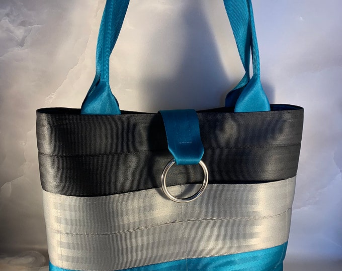 The “Sasha” Color Combination Handcrafted Seat Belt Bag/Tote