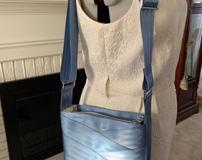 Steel Blue Roundabout Crossbody Seat Belt Bag