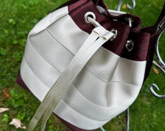 Esby Bucket Bag in Burnt Maple and Cream!