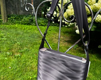 Matte Eggplant Crossbody Sling Seat Belt Bag