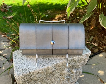 The  Brand New “Candace” Seat Belt Wallet In Gray from FiberTime!