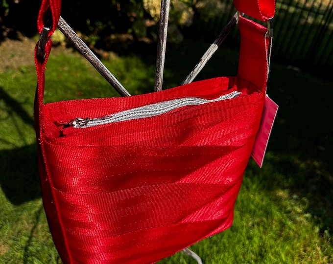 Stryker Red Crossbody Sling Seat Belt Bag