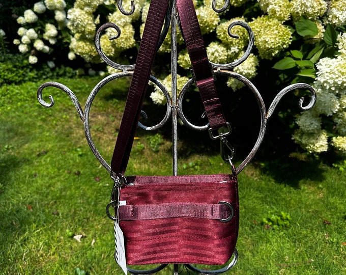 Fanny Pack/Crossbody/Shoulder Seat Belt Bag in Ruby!