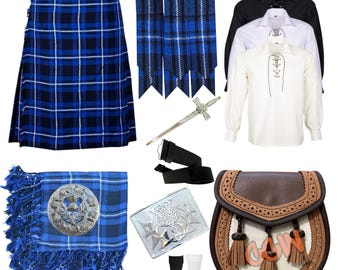 Thistle Kilt Outfit – Scottish Tartan Kilt Set, Highland Wedding
