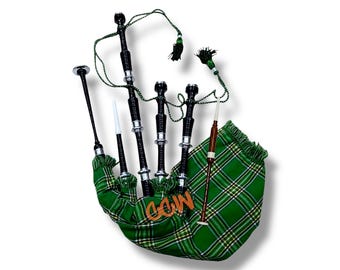 バグパイプ　スコットランド スコットランドのグレートハイランドバグパイプ シルバーマウント