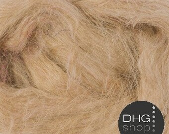 Natural Brown HempTops/Sliver, organic fiber for spinning, felting, crafts, 1 oz.