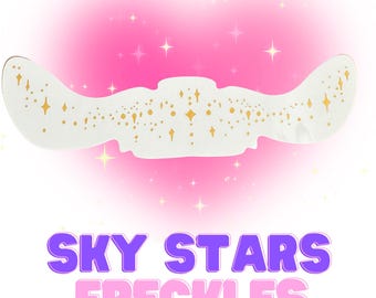 2PC Sky Stars Freckles Temporary Tattoo, Vegan Festival Makeup