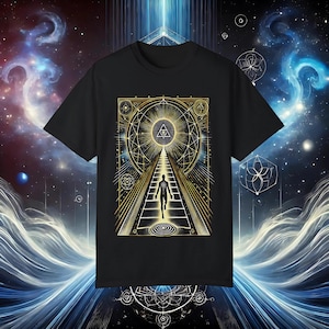 Ascension Path Shirt - Spiritual Awakening Tee, Higher Consciousness Apparel, Cosmic Energy T-Shirt, Sacred Geometry Clothing