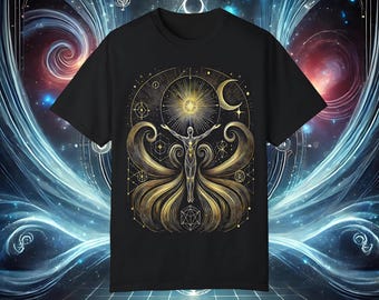 Camiseta de Starseed Origins: camiseta de geometría sagrada, ropa de despertar cósmico, camiseta de conciencia galáctica, ropa de energía espiritual