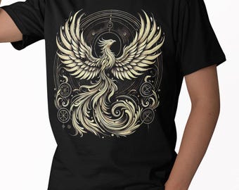 Camiseta El surgimiento del fénix: camiseta de renacimiento y transformación, camiseta del despertar espiritual, ropa Mythical Firebird