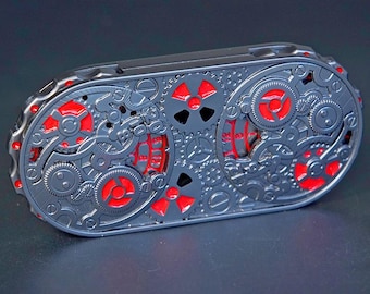 Steampunk Rotating Metal Dice Turntable: RPG Desktop Accessory, 7-in-1 Gear Double-Wheel DND Dice