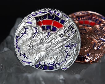 Dragon Rotating Dice, 7-in-1 Fidget Spinner, Metal DND Dice