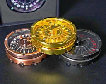 Metal Rotating Compass D20 Dice: Zinc Alloy RPG Dice