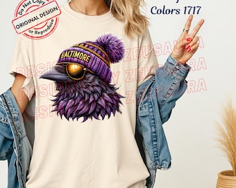 Comfort Colors Baltimore Football Shirt: Retro Game Day Tee