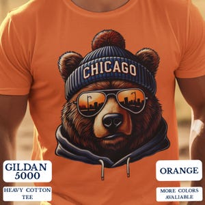 Chicago Football Shirt, Bear Football Shirt, Chicago Football Apparel, Bear Sports Apparel, Retro Chicago Football Gift, Bear Fan Gift
